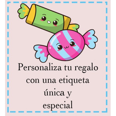 Adesivo Doces com Dedicação Personalizada