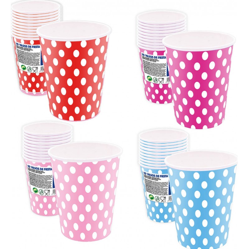 Pack de copinhos de bolinhas descartáveis