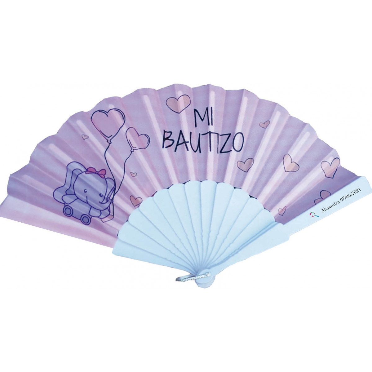Leques de batizado personalizados