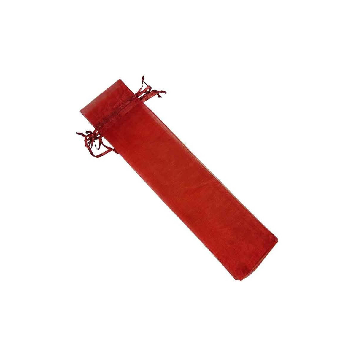 Bolsa de organza 30x7 cm grená
