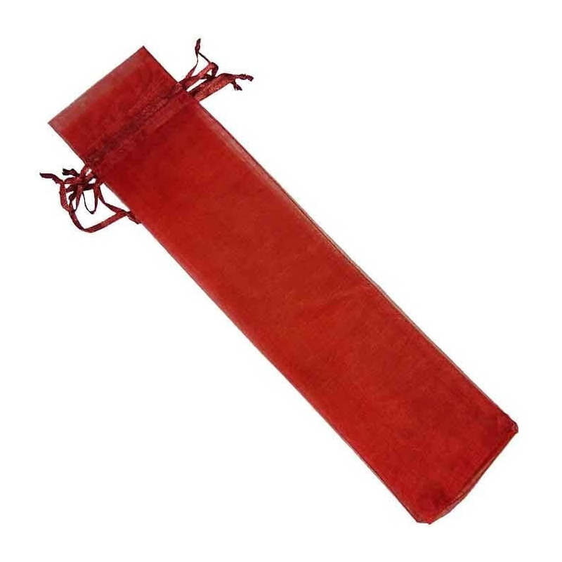 Bolsa de organza 30x7 cm grená