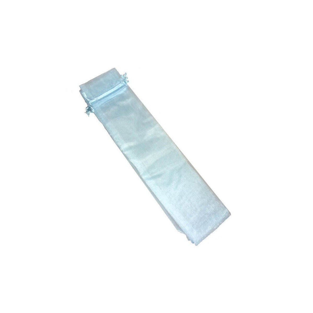 Bolsa de organza 30x7 cm celeste