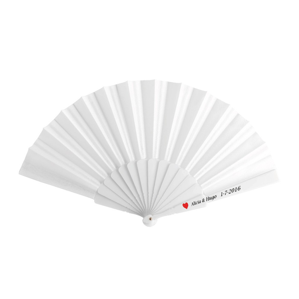 Abanico personalizado para detalhes de convidados