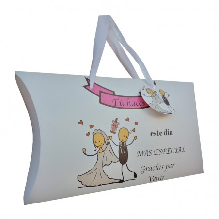 Conjunto masculino com caixa e adesivo de casamento personalizado