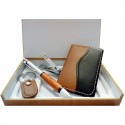 Conjunto masculino com caixa e adesivo de casamento personalizado