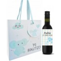Vinho com bolsa batizado personalizado