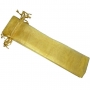 Bolsa de organza 30x7 cm dourada