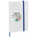 Caderno com adesivo