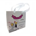 Quebra-cabeça com conjunto de lápis personalizado e bolsa de casamento