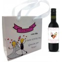 Vinho tinto personalizado para casamento
