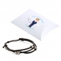 Pulseira com estojo e adesivo de comunhão