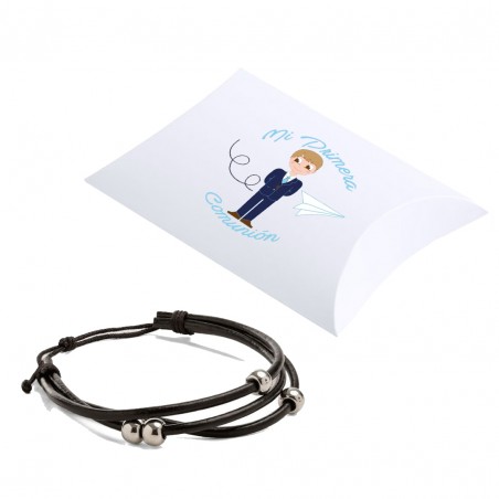Pulseira com estojo e adesivo de comunhão