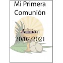 Adesivo fita de vinho tinto e comunhão