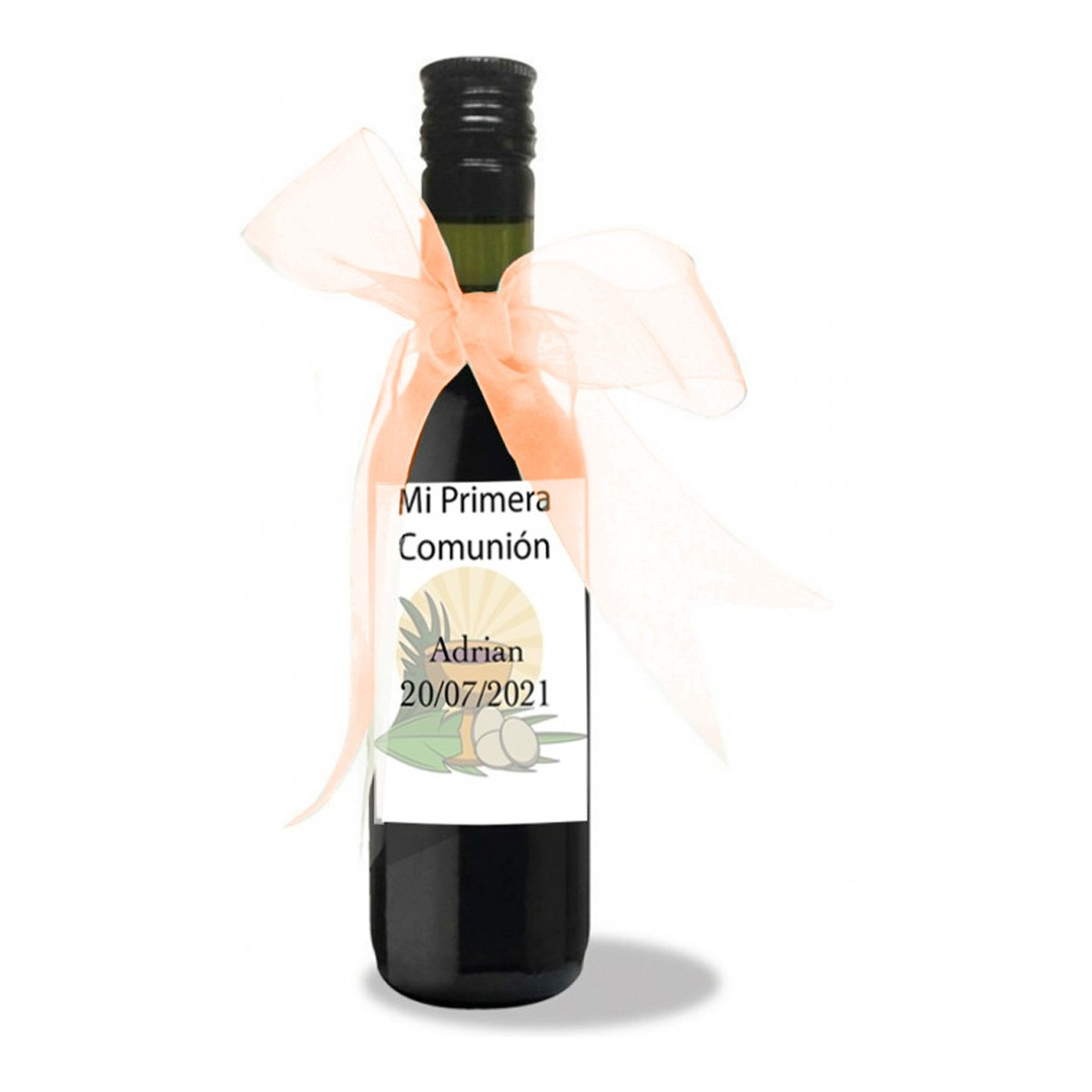 Adesivo fita de vinho tinto e comunhão