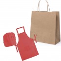 Avental infantil com bolsa