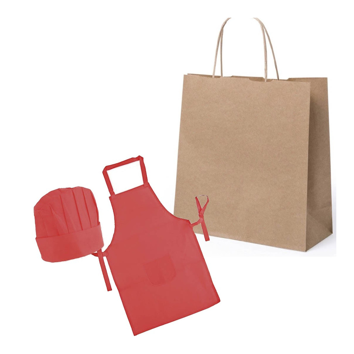 Avental infantil com bolsa