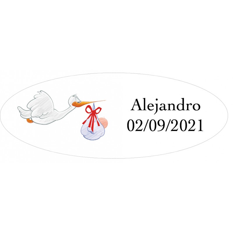 Adesivos de batismo personalizados