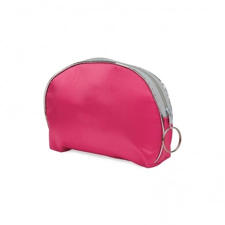 Bolsa cosmética rosa com espelho e bolsa unicórnio