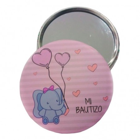 Conjunto de batizado especial em bolsa com caneta bolsa e espelho