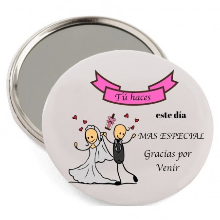 Conjunto de presente de casamento com espelho bolsa e bolsa