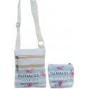 Bolsa de design flamenco e bolsa com frases
