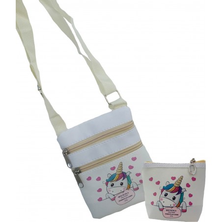 Bolsa e carteira de unicórnio perfeito para convidadas de eventos especiais