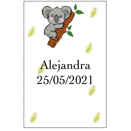 Adesivo De Coala Personalizado Com Nome E Data