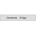 Adesivo transparente retangular para negócios