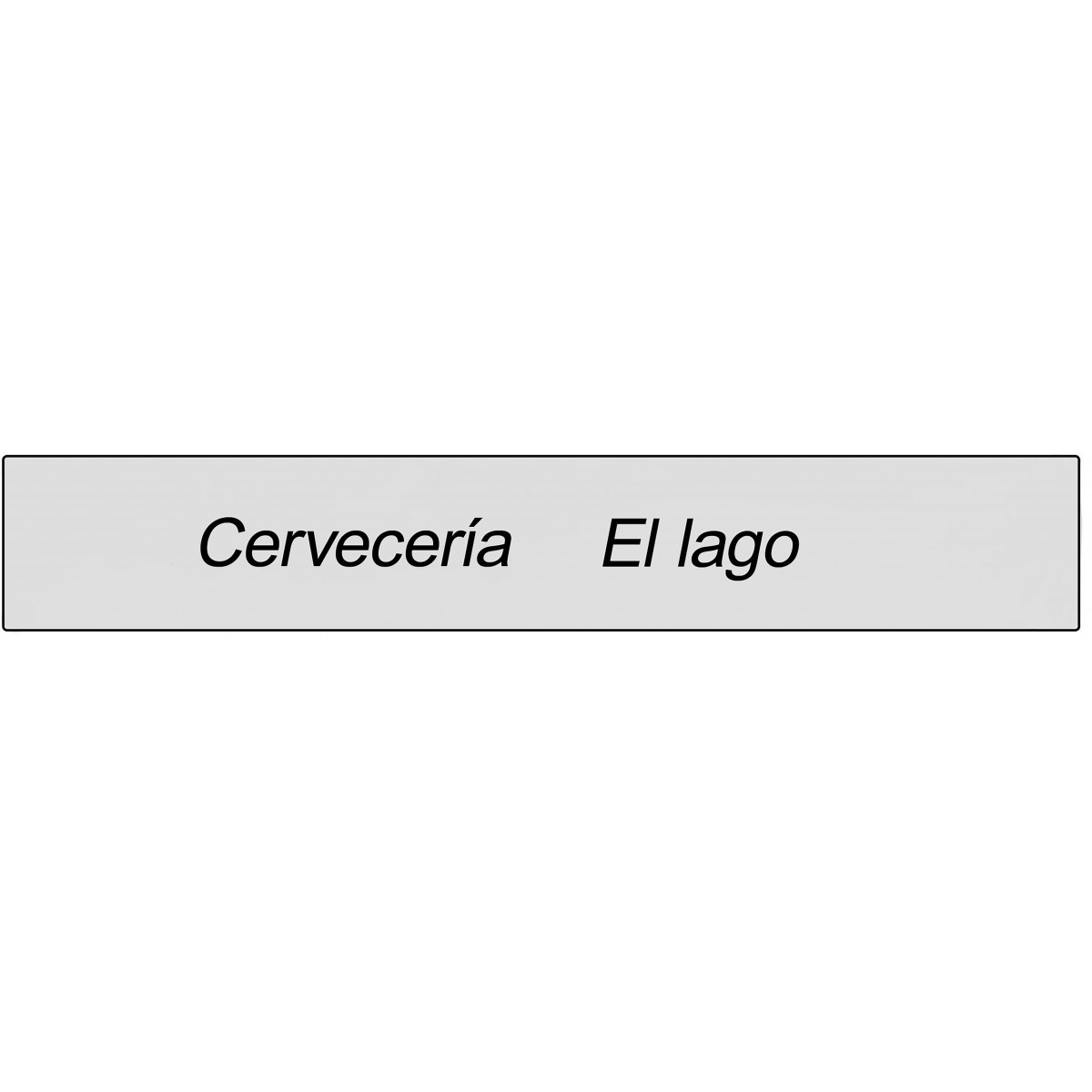 Adesivo transparente retangular para negócios
