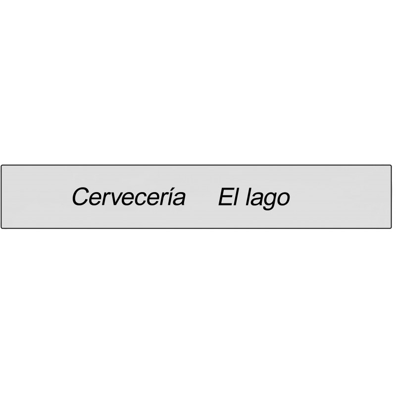 Adesivo transparente retangular para negócios
