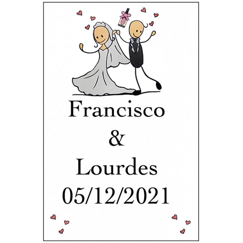 Adesivo que você faz neste dia grande casamento personalizado