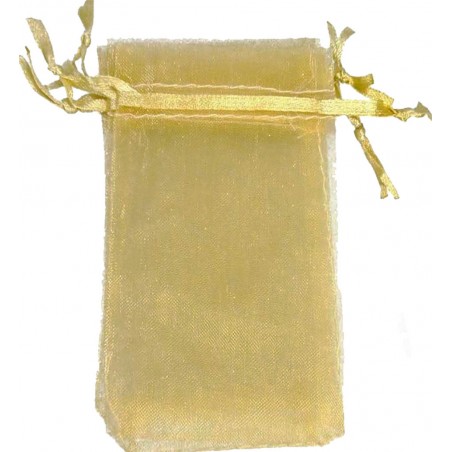 Sacos de lembrança de organza de ouro