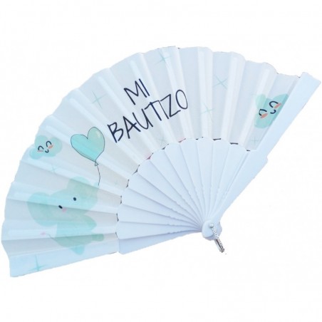Fã de batizado com bolsa