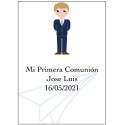 Adesivo comunhão menino grande personalizado
