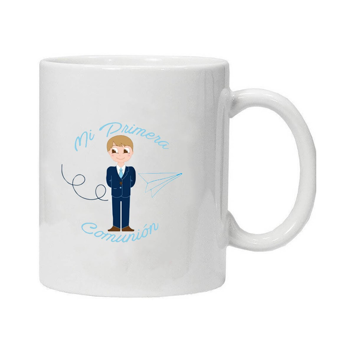 Caneca do menino do comunhão