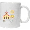 Caneca do menino do comunhão