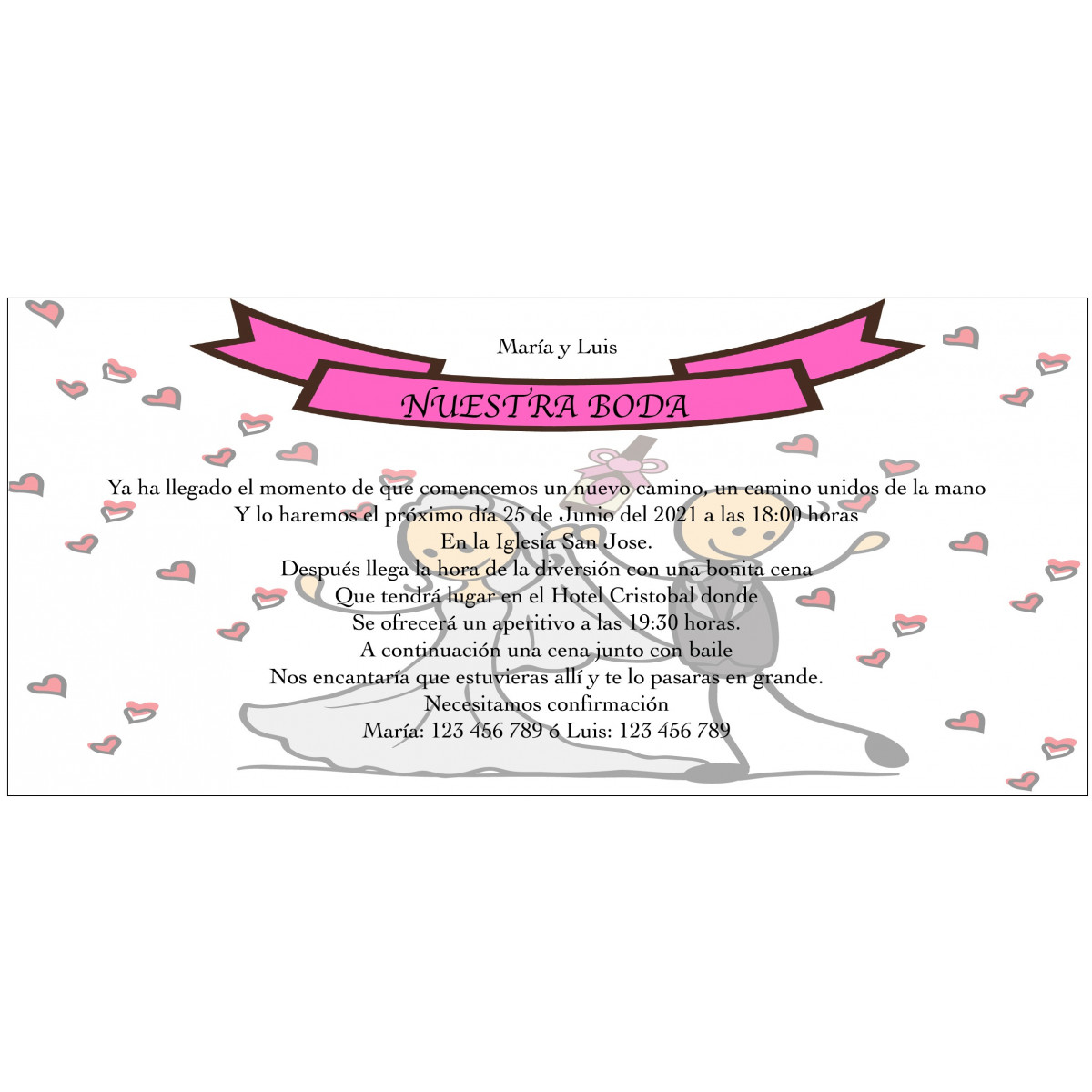 Convite de casamento você faz este dia personalizado