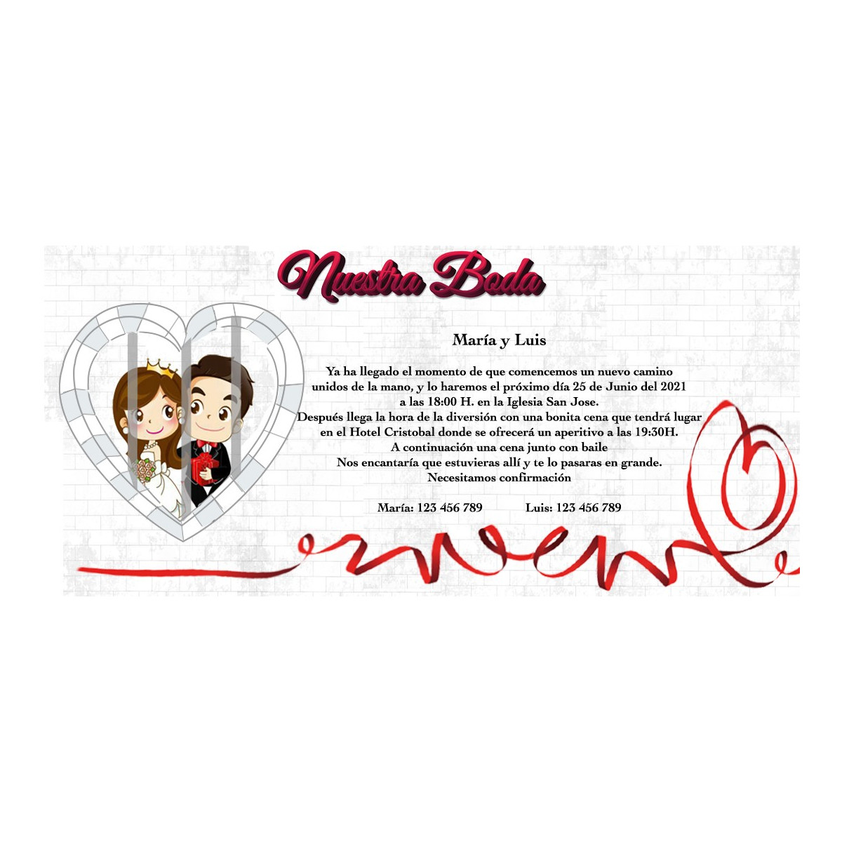 Convites de casamento personalizados e baratos