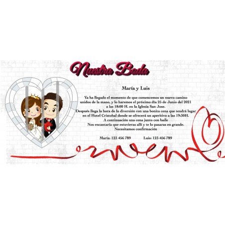 Convites de casamento personalizados e baratos