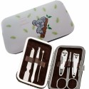 Conjunto de manicure koala personalizado com bolsa para casamento