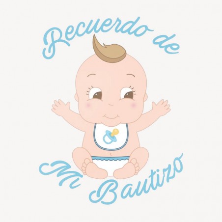 lancheira infantil decorada com adesivo especial batizado bebe