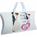 Conjunto de manicure casamento personalizado com caixa e frase