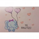 Frasco de plástico com nuvens doces personalizadas para batizado