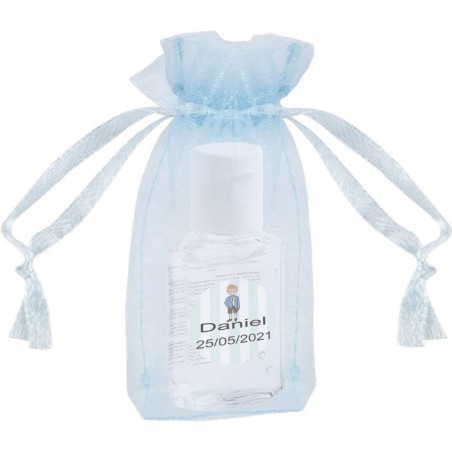Gel hidroalcoólico detalhes de comunhão personalizados