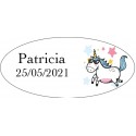 Porta moedas de unicórnio personalizado com caixa a condizer