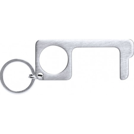 Chaveiro higiênico anti-contato de aço inoxidável