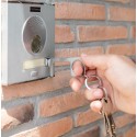 Chaveiro higiênico anti-contato de aço inoxidável