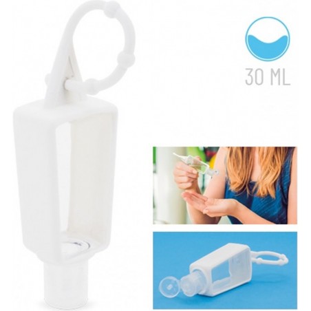 Frasco de gel hidroalcoólico recarregável com bolsa de organza para comunhão de menina personalizada
