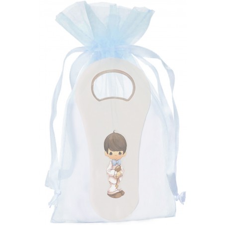 Abridor branco para comunhão em bolsa de organza