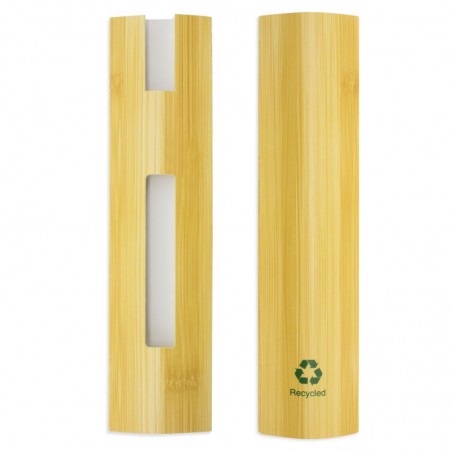 Caneta esferográfica com manga tipo bambu